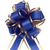 QUARKZMAN 5pz 4 Fiocchi Regalo Grandi Dorato, Fiocchi Regalo per Auto Organza Nastro per Cestini per Auto Nuziali Regali Fiocco Natale, Blu Scuro