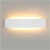 Mille Lucciole YCZM Applique da Parete Interno 18W,Lampada LED Parete Interni 3000K/4000K/6500K Temperature a tre colori opzionale,Applique LED da Parete Interno 28CM 2160LM,Lampada a Muro 1 Pezzi Bianco