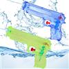IHLOOTD Pistola Acqua Bambini 2 Pezzi Set di Mini Pistole ad Acqua Blu e Verde Giocattolo Pistola Acqua per Bambini Feste Estive, Piscine, Giardini, Spiagge
