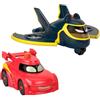 Fisher-Price DC Batwheels - Set da 2 macchinine luminose in scala 1:55, include Redbird e Batwing, veicoli a pile con effetti luminosi, giocattolo per bambini, 3+ anni, HML26
