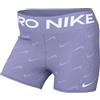 Nike Pantaloncini PRO Bike con Vita Media e Stampa (ca. 7,5 cm, Donna), HM6093