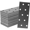 Repa Market Staffa in metallo, 10 x 4 cm, confezione da 12, staffe per mensole in acciaio, lamiere perforate per la casa, piastre di montaggio a parete piatte per travi in legno (10,2 x 3,8 cm)