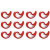 Stoppy, Stoppi, Fermafinestre, Fermafinestra, Fermaporte, Fermaporta, set di 12 disponibile in 4 varianti di colore (Rosso)