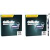 Gillette Mach3 Base 30 Lametta Di Ricambio Per Rasoio Barba Gillette, Con Striscia Lubrificante Per Una Scorrevolezza Fluida E Rivestimento Della Lama Progettato Per Ridurre