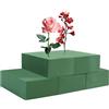 Qichan 5 Pezzi Spugna per Fiori, Spugna per Fiori Finti Rettangolare, Spugne per Fiori per Fiori Freschi e Fiori Artificiali, Spugna Verde per Fiori per Artigianato/Celebrazioni/Matrimonio