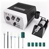 JSDA Fresa per Unghie Professionale con Carburo Punte Fresa Unghie, Potente Lima Unghie, 30000 RPM Velocità Regolabile, Elettrico Manicure Pedicure Set, Silenziosa e Priva di Vibrazioni