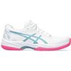 ASICS Gel-Game 9 Padel, Sneaker Donna, Bianco/Grigio Blu, 42.5 EU