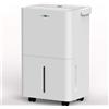 Uhome Deumidificatore elettrico, 12 l/24 h, deumidificatore per ambienti 54 m³/18 m², con spegnimento automatico, sensore di umidità, modalità lavaggio e filtro a carbone attivo, tubo di drenaggio