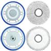 Set di ricambi per Ecovacs Deebot T30 Omni T30 PRO Omni T30s per Yeedi M12 Pro+, 1 spazzola principale 2 sacchetti di raccolta polvere 2 filtri HEPA 4 tamponi di pulizia 4