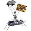 BRUBAKER Portabottiglie per Vino - Paracadutisti Salto con il Paracadute - Decorazione in Metallo - Portabottiglie con Biglietto d'Auguri - Regalo del Vino
