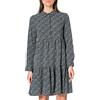 JDY Jdypiper L/S Aop Shirt Dress Wvn Noos, Vestito Donna, Nero (Black/Aop:spectra Yellow & Aquarius Ditsy), 42
