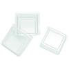 Glorex 6 1600 432 SoapFix - Stampi Quadrati per versare Sapone, 3 Pezzi da Circa 8,2 x 8,2 cm in plastica