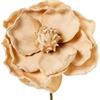 DRW Set di 6 Fiori Artificiali in Schiuma Eva e Carta Beige 13 x 13 x 65 cm, Medidas: 13x13x65cm