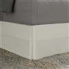 TodaysHome Today Home Basic Microfiber Tailored Sham con Flangia 5,1 cm 2, Ivory, Coppia