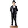 DRW Figura Jose Gregorio Costume Nero Resina Dipinta a Mano 20 cm