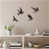 Wallity Hanah Home Set di accessori decorativi da parete in metallo dipinto a mano (4 pezzi), 100% metallo, spessore 1,5 mm, colori e texture unici per un arredamento elegante