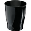 InterDesign iDesign Zia Cestino Portarifiuti Rotondo, Plastica, Nero, 19.75x19.75x22.75 cm