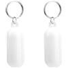 Gosknor 2pz Portachiavi Galleggianti per Barche, a Forma di Pillola Portachiavi Galleggiante Ciondolo Accessorio per Sport Acquatici per Kayak Vela Surf Canottaggio Canottaggio Pesca (Bianco)