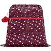 Kipling Supertaboo, Borsa con coulisse Unisex - Adulto, Rosa (Heart Festival), 45 cm