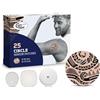 CureTape Toppe - Feestyle Libre 3 cerotti - Dexcom G7 cerotto - cerotti di fissaggio impermeabili - 25 pezzi - Ø 65 mm - nero