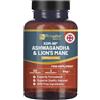 PH PROWISE Healthcare KSM-66 Ashwagandha e Lions Mane compresse - Alta potenza 2200 mg | KSM-66 Estratto di radice di Ashwagandha ed estratto di fungo Lions Mane - 120 compresse vegane con pepe nero