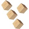 zcru004 10x10 cm Alto Rialzi Per Mobili In Di Legno Gambe Per Mobili Letti Divani Armadi Piedini Per Mobili Alzata Per Mobili In Legno 4 Pezzi (5cm)