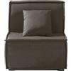 EVERGREENWEB MATERASSI & BEDS EVERGREENWEB Divano Letto 2 in 1 con Materasso Singolo 80x190 Ortopedico, Prontoletto RICHIUDIBILE 1 Posto con Rivestimento SFODERABILE e Lavabile, Cuscino SUPERSOFT Abbinato color Grigio Scuro, ELLEN