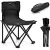 meteor Sedia Pieghevole Campeggio - Portatile Sedie - Spiaggia Picnic Giardino Pesca Escursionismo Barbecue Viaggi - Skaut (30 x 30 x 47 cm, Black)