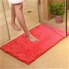 ele ELEOPTION Soft Shag Tappetino da Bagno Tappeto Cucina Porta Porta Piedini Tappetino Striscia Antiscivolo Zerbino Assorbente Tappetini da Bagno Doccia Shaggy Carpet - 60 x 90 cm, Rosa Rossa