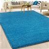 Casa Pura® - Tappeto stile Shaggy, a pelo lungo, qualità tedesca, tappeto per camera, salone o corridoio, taglie e colori a scelta, modello Barcelona, Polipropilene, blu, 200x300cm