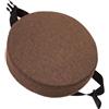 UICMNSI Diametro 25/30/35/40cm Cuscino for Sgabello Rotondo,Rotondi Cuscini for Sedia, Cuscini for Sedili Cuscini da Pranzo Rotondo, Cuscini for Sedie Antiscivolo con Ganci Elastici(5,30x8cm/12x3in)