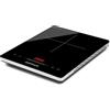 G3 Ferrari G10208 Energiko Fornello a Induzione, 2000W, Design sottile, Temperatura regolabile, Timer, Booster, Display Digitale, Panello Soft-Touch, Blocco di sicurezza, Nero/Grigio Argento