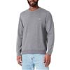 GANT Collo a C in Cotone Classico Maglione, Melange Grigio Scuro, XS Uomo