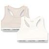 Calvin Klein 2pk Bralette, Bambine e ragazze, Pink (Oystergrey/Tofu), 10-12 anni