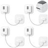 AiQInu 4PCS Lucchetto Frigorifero Bambini, Chiudi Cassetti Bambini Con Password, Blocca Cassetti Per Bambini Per Frigorifero, Lavatrice, Mobile, Finestra