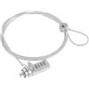 Cable Technologies Cavo di Sicurezza Acciaio antifurto 150cm Slot di Sicurezza Kensington Standard T-Bar per Notebook con combinazione numerica, Blocco Protezione 2 in 1 catena bici monopattino moto scooter ecc