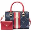 Liu Jo per donna. AA5163-D3200 Borsa a mano in jacquard blu, Casual, Cotone