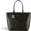Armani Exchange per donna. [942650CC79400020] Borsa goffrata nera, Nero, Casual, Poliestere
