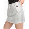 Armani Exchange per donna. [XW000099AF10836M8047] Minigonna in denim a vita alta color argento, Casual, Cotone