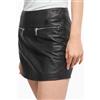 Armani Exchange per donna. [XW000219AF10854UC001] Minigonna in pelle nera, Nero, Casual