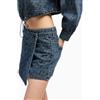 Armani Exchange per donna. [XW000555AF12844FB055] Pantaloni minigonna monogramma blu, Casual, Cotone, Denim