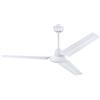 Westinghouse Lighting 7316740 - Ventilatore da soffitto interno tradizionale Industrial con telecomando, 142 cm, bianco opaco, motore DC