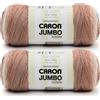 Caron CAR Jumbo, filato ombre seppia, confezione da 2 pezzi, 340 g, 100% acrilico, pettinato, #4 (medio), 500 metri, per maglia/uncinetto