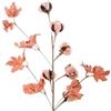 DRW Set di 6 Rami di Fiori Artificiali in Schiuma Eva, Cotone e Carta Corallo 65 cm, Medidas: 65cm