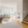 BRILONER - Set completo di binari Luxtrail, 6x spot LED, lampade, orientabili, sistema di binari a soffitto, binario per faretti, lampada a soffitto, plafoniera, faretto, 3m, bianco
