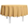 Nydel Tovaglia Gatsby Enduction Acrilico, Giallo speziato, Rotondo, 160 cm