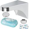 Your Day Mate Portasapone magnetico, set di 1 con 2 piastre e 1 adesivi di ricambio, supporto magnetico stabile e robusto per saponette fino a 150 grammi, porta sapone da muro, porta saponetta bagno