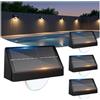 Artrastar Lampade solari esterni giardino balcone 8 colori 3 modalità illuminazione scale IP65 antimeteo luce solare terrazza decorazione gradini recinzioni 4 pezzi