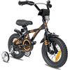 PROMETHEUS BICYCLES bicicletta bambini 3-5 anni bici bambina 3 anni bambino 12 pollici bimba con rotelle e freno contropedale Nero Arancione