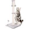SGAVAHSG Tiragraffi alto 82 cm, con corda in sisal, per gatti di grandi dimensioni, giocattoli con 3 palline e una base stabile e pesante